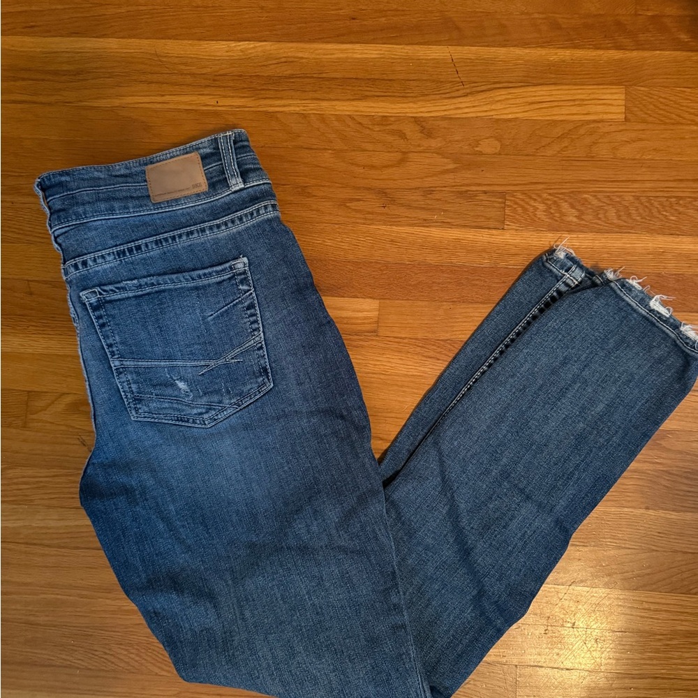 BKE Gabby Curvy Fit High Rise Skinny Jeans - Dark Blue